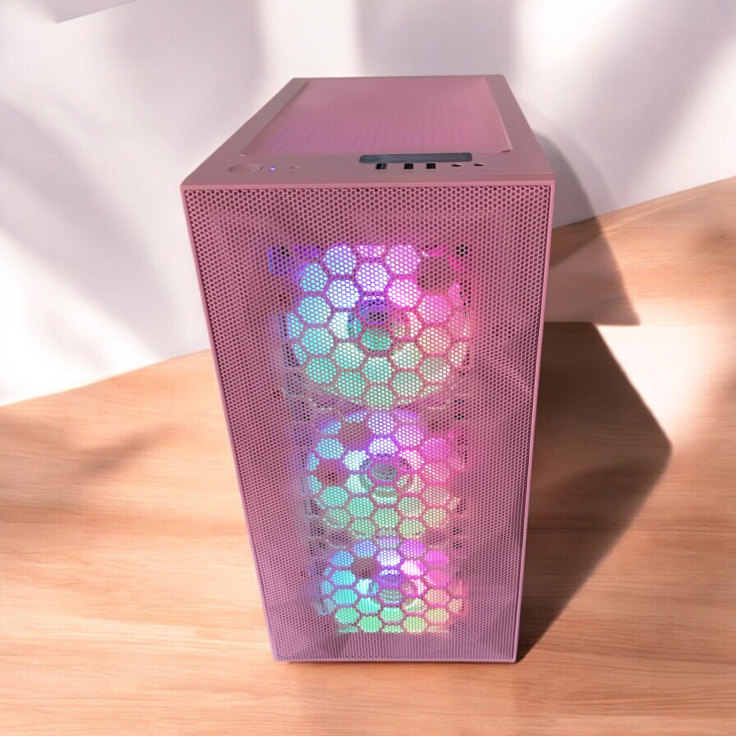 REFURBISHED CORE I5 10400F UP TO 4.30GHZ PINK GAMING DESKTOP PC PACKAGE ...