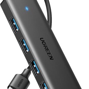 UGREEN USB Hub, 4 Ports Type A Splitter Ultra-Slim USB 3.0