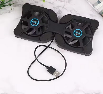 Small Computer Fan With Stand USB Mini Laptop Fan Stand Notebook Foldable Folding Fan Cooler Notebook ...