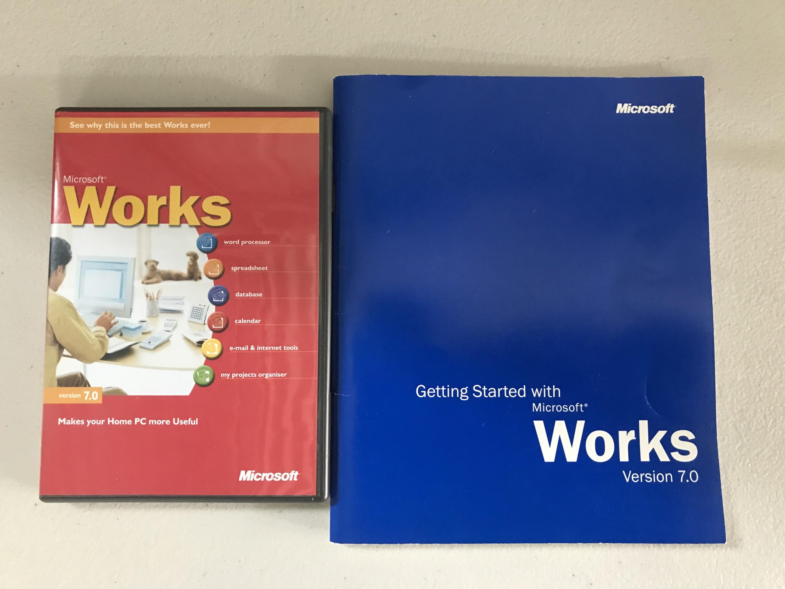 Microsoft Works Version 7.0 Boxed CD 2002 ( USED) JM Computer Repairs