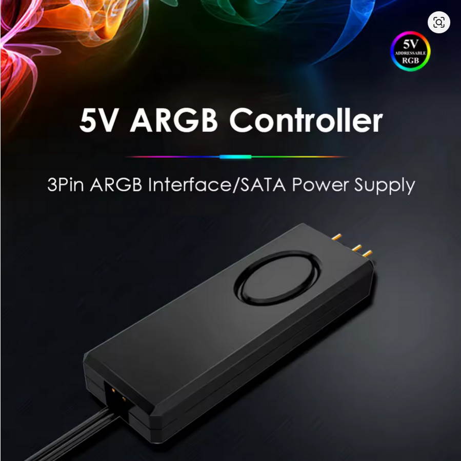 5V Gorgeous ARGB Controller SATA Pin Power Supply Desktop RGB Remote ...